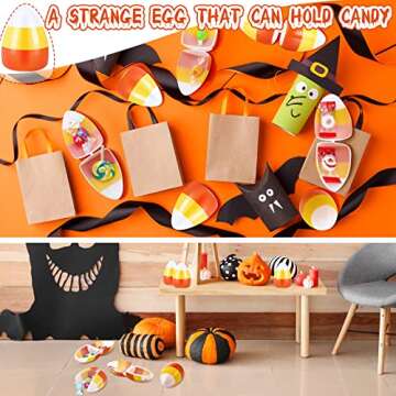 72 Pcs Fillable Plastic Eggs for Easter and Halloween Fun