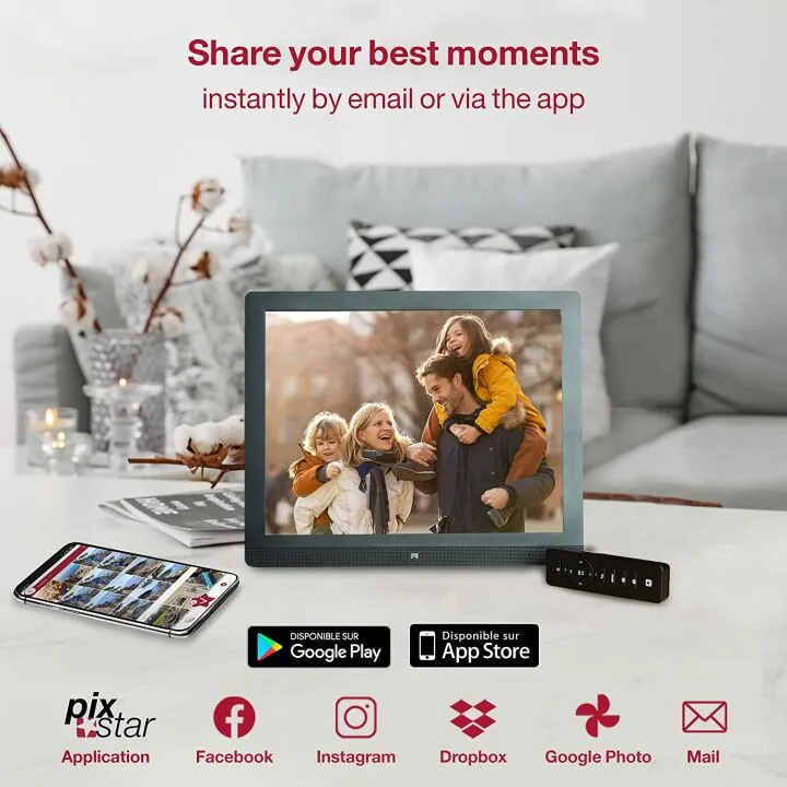 WiFi Digital Picture Frame - Instant Photo Sharing