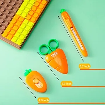 Cute Mini Utility Knives for Crafts and Office Use - 6 Pcs