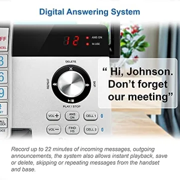 VTech IS8121-4 Cordless Phone with Bluetooth Connectivity