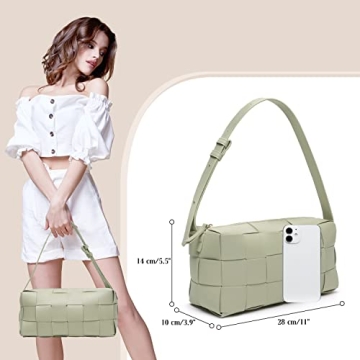 VELWELY Woven Leather Tote Bags for Women - USA Design