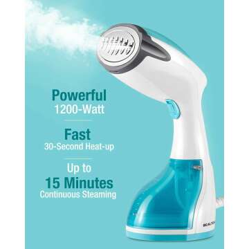Fast Heating Portable Clothes Steamer with Auto-Off