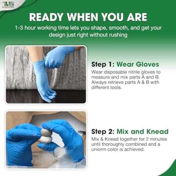 Aves Apoxie Sculpt - 2 Part Modeling Compound (A & B) - 1/4 Pound, Apoxie Sculpt for Sculpting, Mode...