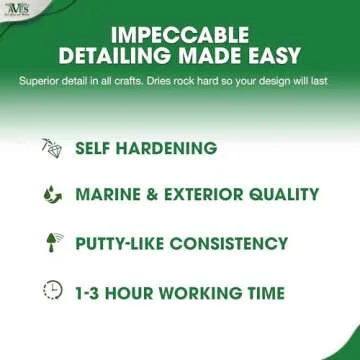 Aves Apoxie Sculpt - 2 Part Modeling Compound (A & B) - 1/4 Pound, Apoxie Sculpt for Sculpting, Modeling, Filling, Repairing, Simple to Use and Durable Self-Hardening Modeling Compound - Natural