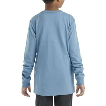 Carhartt Long Sleeve Crewneck T-Shirt for Boys 6-14