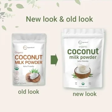 Micro Ingredients Organic Coconut Milk Powder, 2 Pound (32 Ounce), Plant-Based Creamer, Perfect for Coffee, Tea and Smoothie, Non-GMO and Keto Friendly