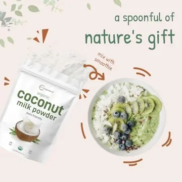 Micro Ingredients Organic Coconut Milk Powder, 2 Pound (32 Ounce), Plant-Based Creamer, Perfect for Coffee, Tea and Smoothie, Non-GMO and Keto Friendly