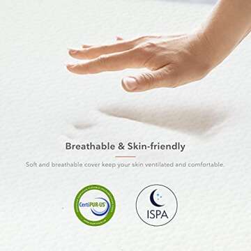 King Mattress, Sweetnight 12 Inch King Size Mattress in Box, Pillow Top Gel Memory Foam Mattress for Motion Isolation & Comfy Sleep, Removable & Washable Mattresses Cover, Sunkiss