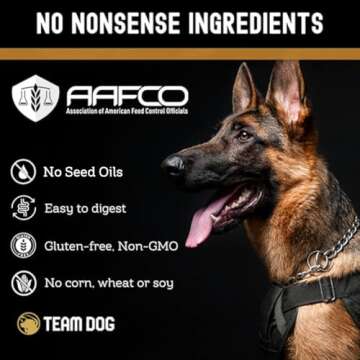 Team Dog Elite Blend Salmon Dog Food with Herring & Lentils | High Protein Dog Food for Sensitive Stomachs & Skin | Chicken Free, Gluten Free, GMO Free, No Corn, Wheat or Soy (33 lb Dry Dog Food)