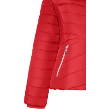 BodiLove Women's Quilted Puffer Jacket for Winter Style