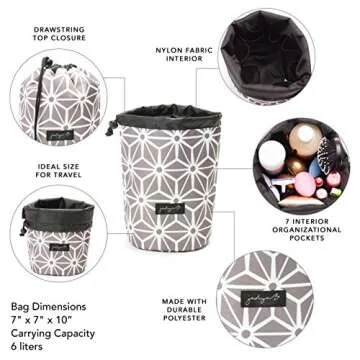 Jadyn Cinch Top Makeup Organizer - Stylish & Spacious