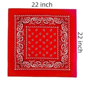 Vamqor 100% Cotton Bandanas - Versatile, Durable & Colorfast