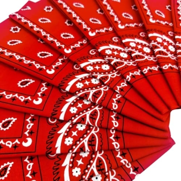 Vamqor 100% Cotton Bandanas - Versatile, Durable & Colorfast