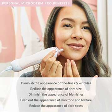 PMD Personal Microderm Beauty - Skincare for Sensitive Skin Bundle Set - Includes Personal Microderm Pro & Clean Blush - Microdermabrasion Machine & Smart Facial Cleansing Device for Vibrant Skin
