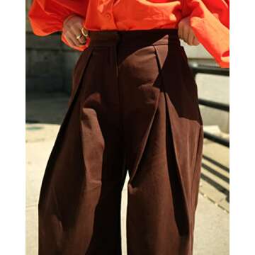 The Drop Women's Java Pleat Front Wide Leg Pant by @Ivanka.dekoning, XXL, Plus Size