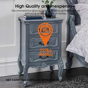 La Vane Wooden Furniture Legs - Set of 4 Stylish Feet