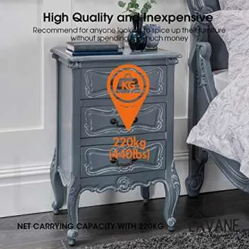 La Vane Wooden Furniture Legs - Set of 4 Stylish Feet