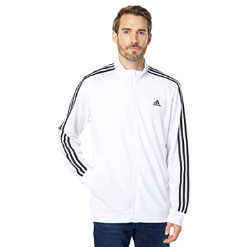 Adidas Men's Essentials Warm-up 3-stripes Track Top Jacket - Eco-Friendly Comfort