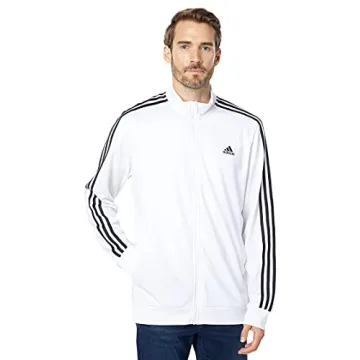 Adidas Men's Essentials Warm-up 3-stripes Track Top Jacket - Eco-Friendly Comfort