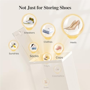 Buy Kuject X-Large Shoe Storage Boxes - 12 Pack, Stackable & Clear Design