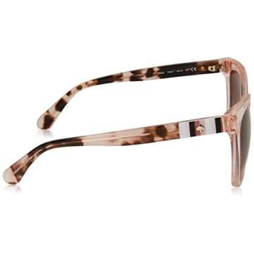 Kate Spade New York Women's Kiya Square Sunglasses, Peach, 53 mm