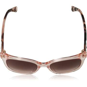 Kate Spade New York Women's Kiya Square Sunglasses, Peach, 53 mm
