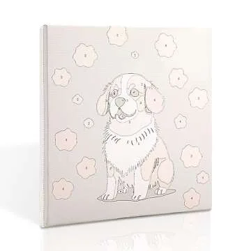 Dynippy DIY Oil Paint by Numbers for Beginner Framed Colourful Canvas Acrylic Oil Easy Painting Kit for Adults Childrens 8x8 inch - (Cute Dog)