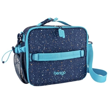 Bentgo Kids Confetti Design Insulated Lunch Bag for 3+ with Water Bottle & Snack Storage