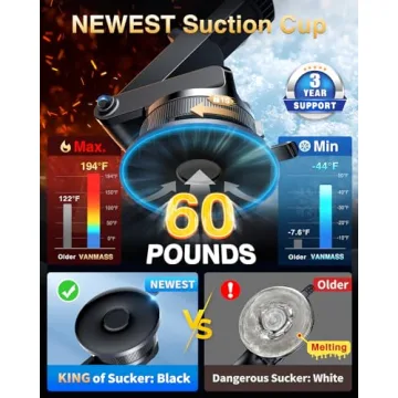 Military-Grade Car Phone Holder with Strong Suction Power