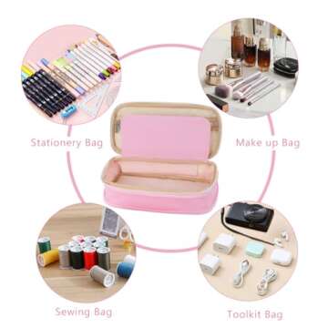 iSuperb Foldable Pencil Case Big Capacity Canvas Organizer