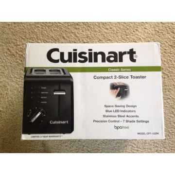 Cuisinart CPT-122BK Toaster - Compact & Stylish