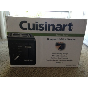 Cuisinart CPT-122BK Toaster - Compact & Stylish
