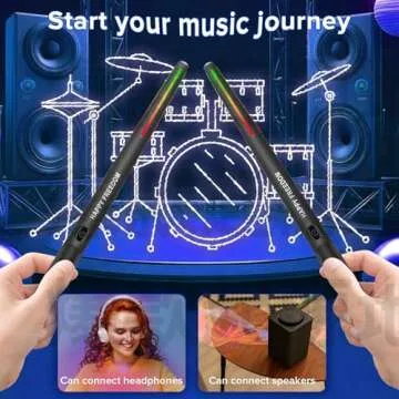 Air Drumsticks for Adults - Portable Electric Drumming Fun
