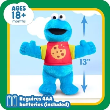 Cookie Monster Interactive Plush Toy for Kids