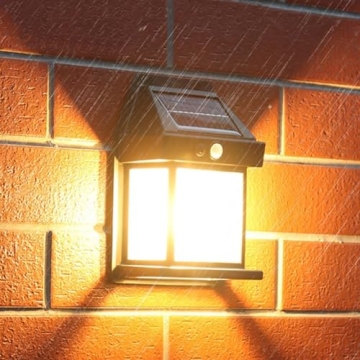 4pcs Solar Motion Sensor Outdoor Lights with 3 Modes