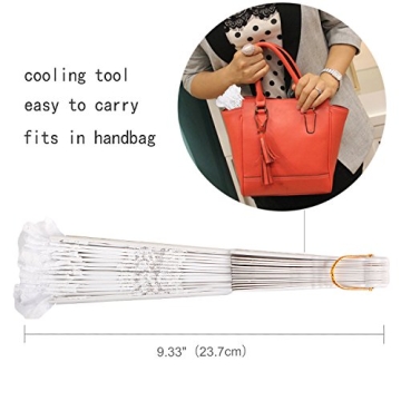 Stylish Metable Lace Folding Fan for Weddings and Events