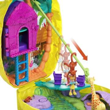 Polly Pocket Pineapple Purse Playset with Micro Dolls