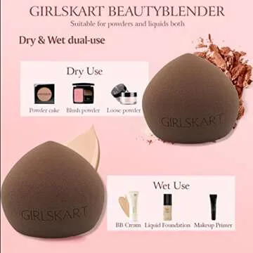 GIRLSKART 1 pc Marshmallow Makeup Sponge, Super Soft to use, Makeup Beauty Blender, Latex-free and Vegan Beauty Sponge (Baby Pink)