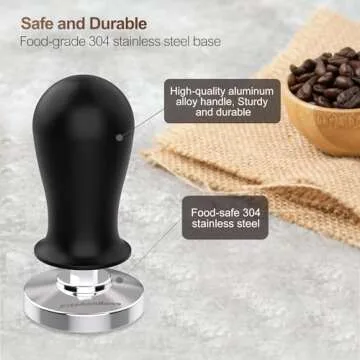 KitchenBoss 53mm Espresso Tamper for Perfect Extraction
