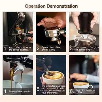 KitchenBoss 53mm Espresso Tamper for Perfect Extraction