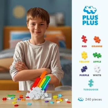 Plus-Plus 240 Piece Interlocking Building Blocks for Kids