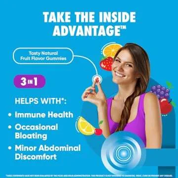 Digestive Advantage Probiotics For Digestive Health, Probiotic Gummies & Vit D, Daily Probiotics For...