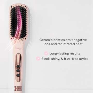 L'ANGE HAIR Le Vite Straightening Brush for Smooth Hair