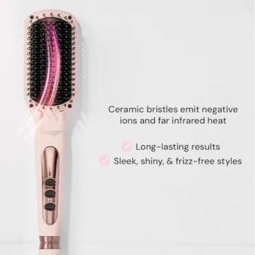 L'ANGE HAIR Le Vite Straightening Brush for Smooth Hair