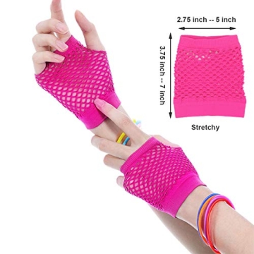 ztweden 80s Women's Costume Accessories Set - Fun & Colorful