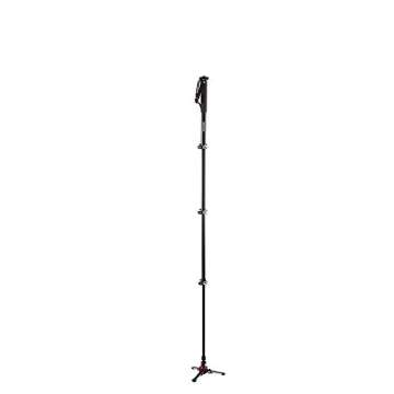 Manfrotto Video Monopod XPRO+, 4-Section Aluminium Camera and Video Support Rod with Fluid Base, Pho...