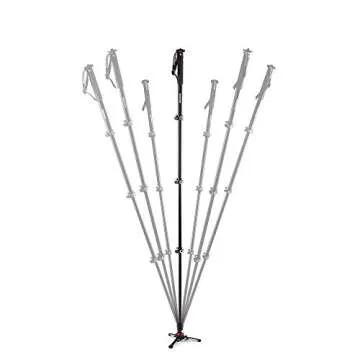 Manfrotto Video Monopod XPRO+, 4-Section Aluminium Camera and Video Support Rod with Fluid Base, Photography Accessories for Content Creation, Video, Vlogging