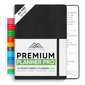 PRODUCTIVITY STORE Pro - Undated, 2025 Planner, 5.8” x 8.3” - The #1 Productivity Planner to Ach...