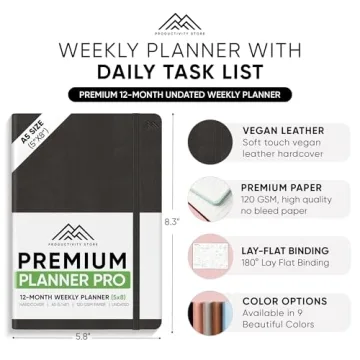 Ultimate Undated 2025 Productivity Planner with Stickers