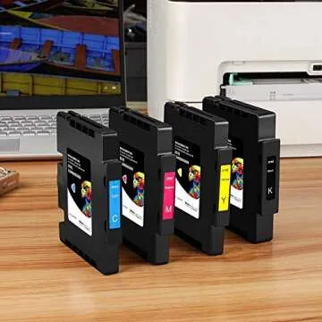 Xcinkjet Sublimation Ink Cartridge Compatible for Sawgrass Virtuoso SG400 SG 800 Printer (1 Black, 1 Cyan, 1 Magenta, 1 Yellow, 4-Pack)